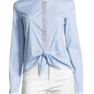 Bailey 44 Women's Homeostasis Shirt long Sleeves Button Down Plaid Front Tie 4